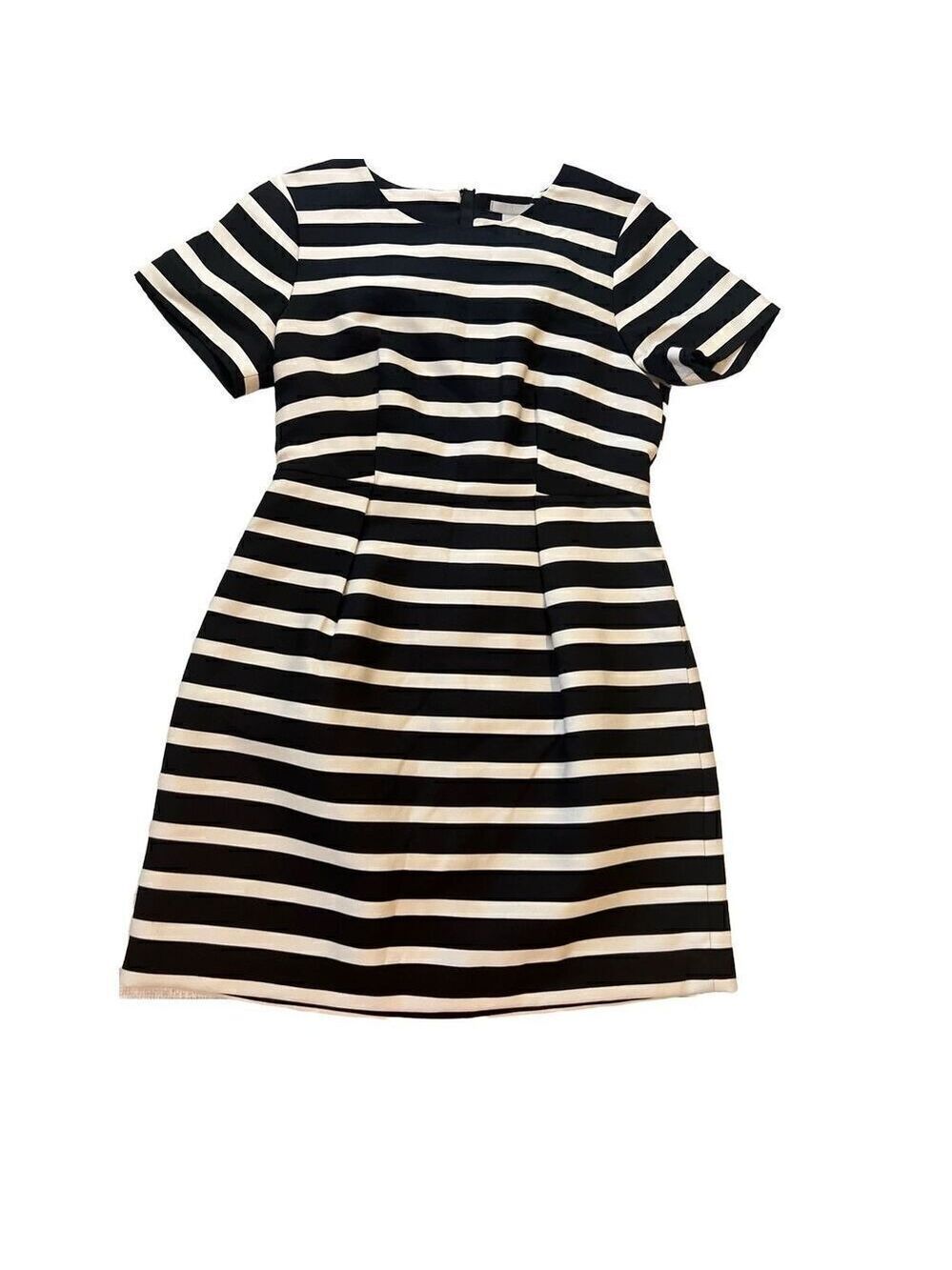 HM Striped Dress Black And Ivory Size 8